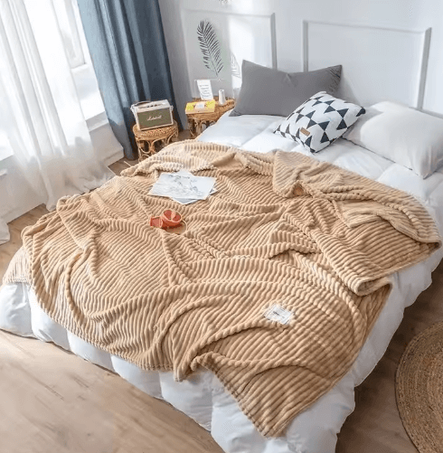Couverture en flanelle douce : douillette et chaleureuse
