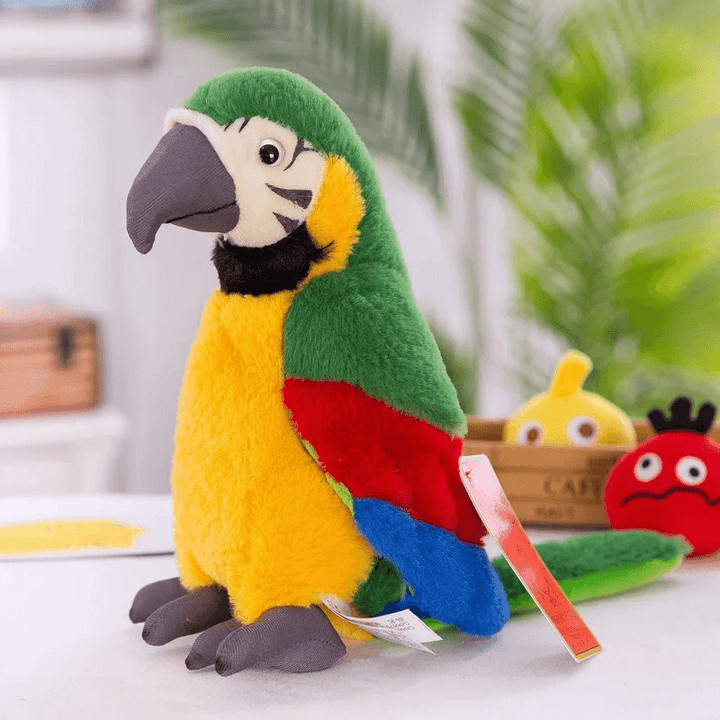 Perroquet parlant en peluche - Jouet interactif