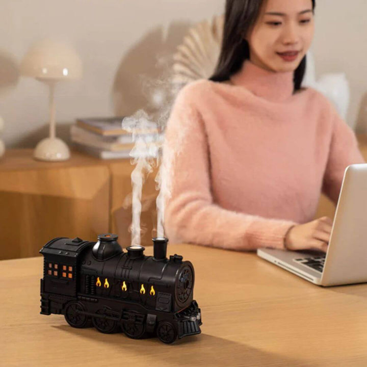Humidificateur de locomotive à vapeur nostalgique