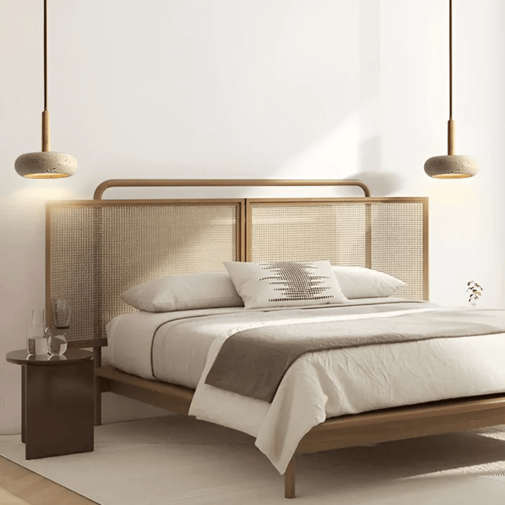 LED Deckenleuchte Retro Design Holzoptik