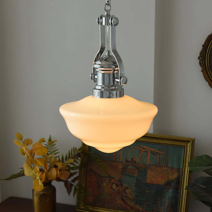 Elegante Hängeleuchte Glas & Metall