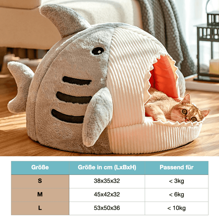 Grotte pour chat douillette avec coussin câlin