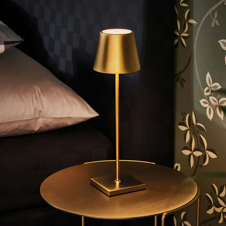 Dimmbare LED Tischleuchte, 38cm, Akku & Touch