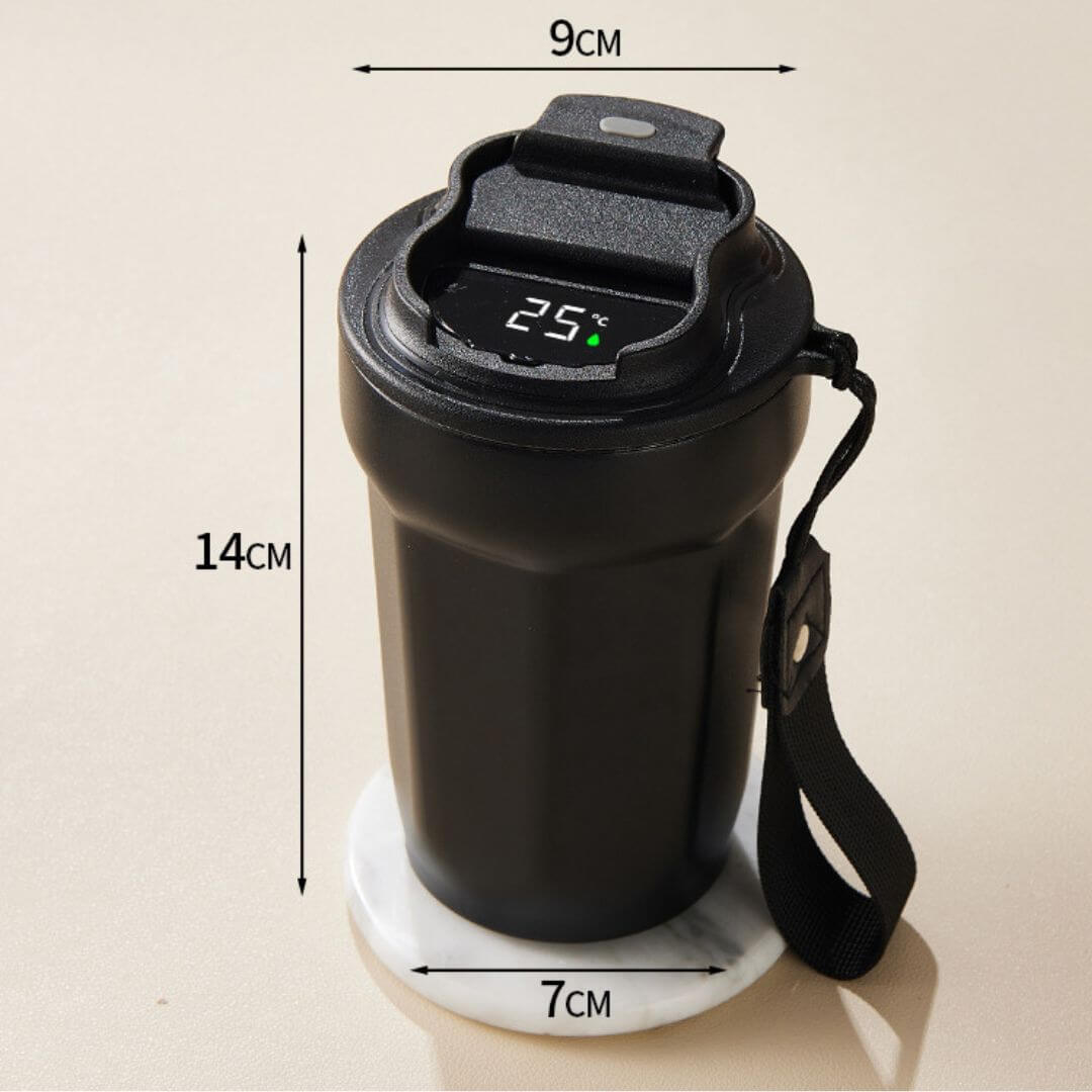 Mug isotherme 450 ml avec affichage LED de la température