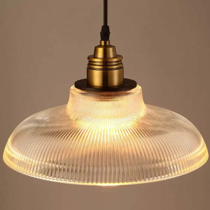 Elegante Glas-Hängeleucht - 120cm