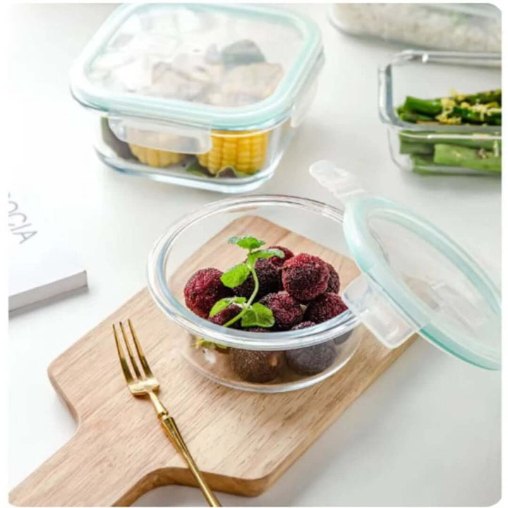 Ensemble de contenants alimentaires en verre – Hermétiques et durables