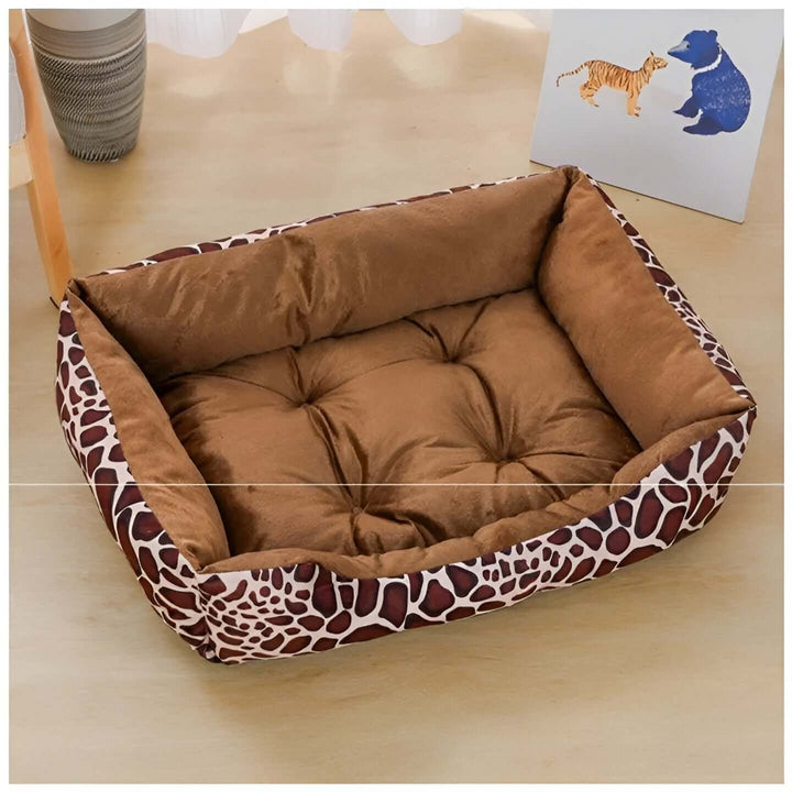 Lit orthopédique en peluche pour animaux de compagnie