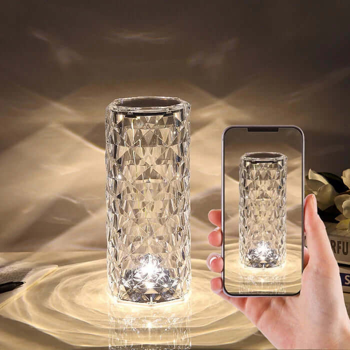 Kristall-LED-Lampe, dimmbar, modern