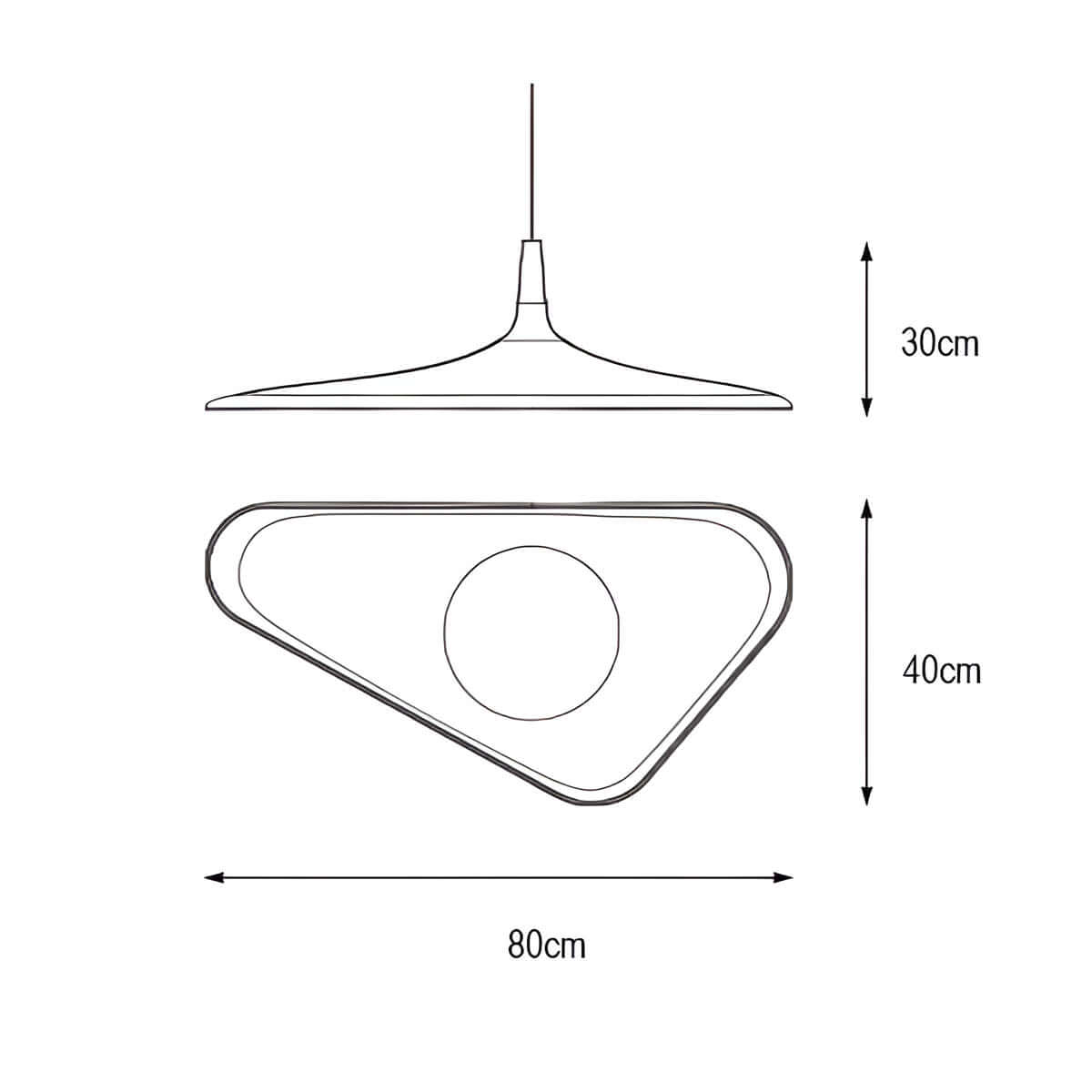 Designer-Pendelleuchte, Modernes Kunstharz, 60/80cm