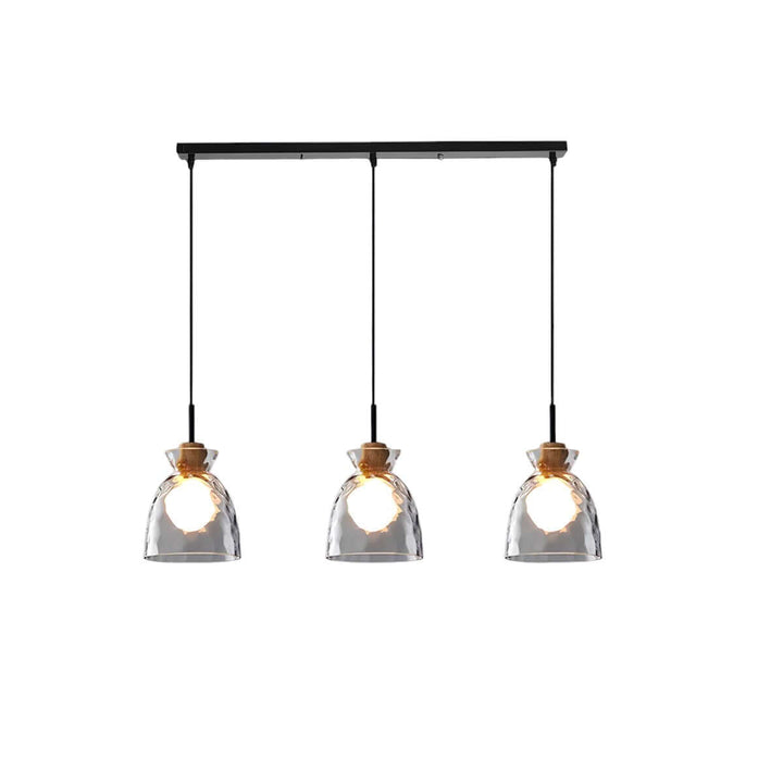 Moderner Glas-Kronleuchter, 1/3 Köpfe