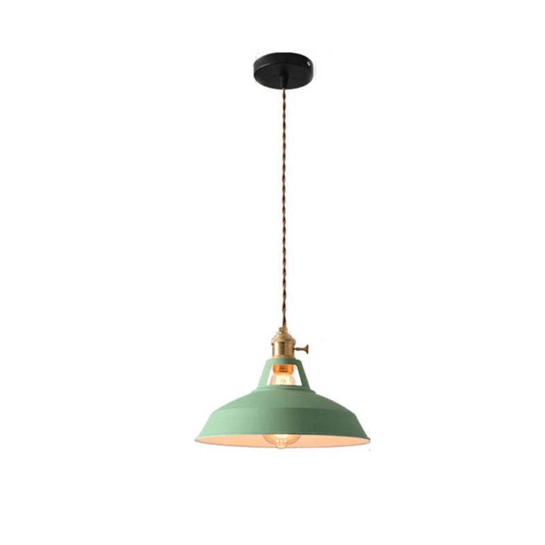 Lampe suspendue LED colorée au design moderne en métal
