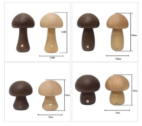 Holz-Pilz LED Nachtlicht - Stimmungsvolle Beleuchtung
