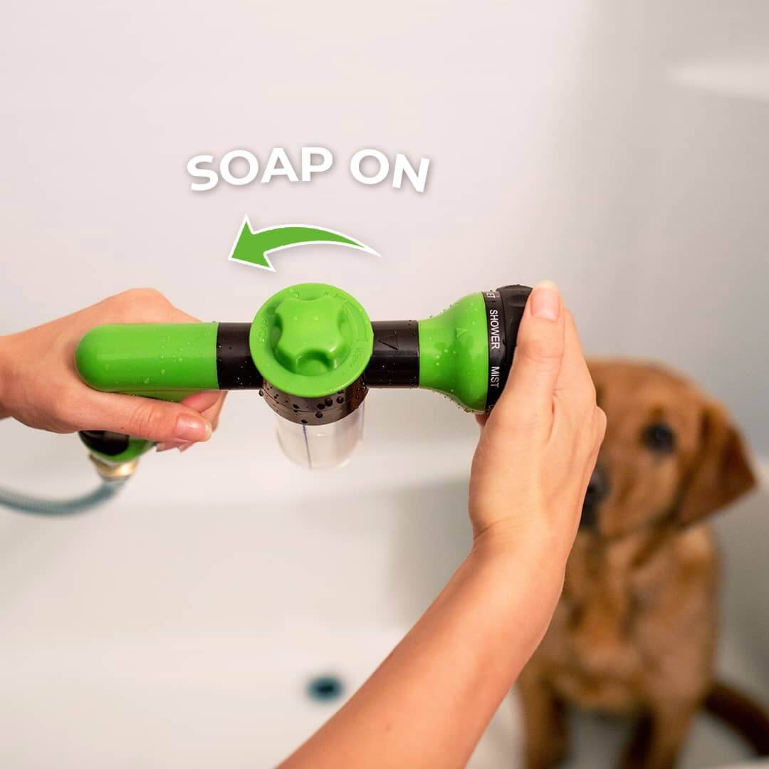 Hunde-Duschbrause für schnelles & einfaches Waschen