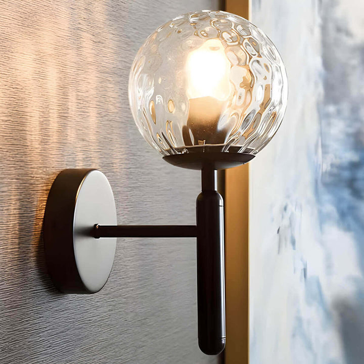 Elegante Glas-Wandleuchte im Vintage-Stil