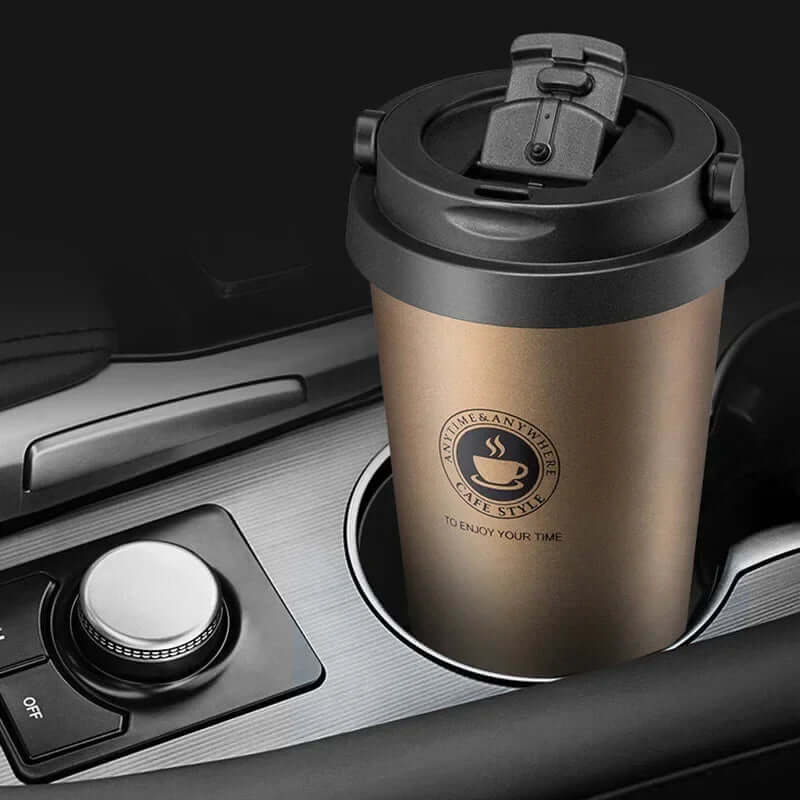Isolierter Edelstahl-Reisebecher 500ml - Thermobecher