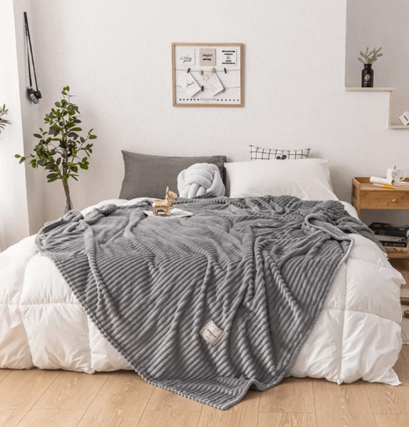 Couverture en flanelle douce : douillette et chaleureuse