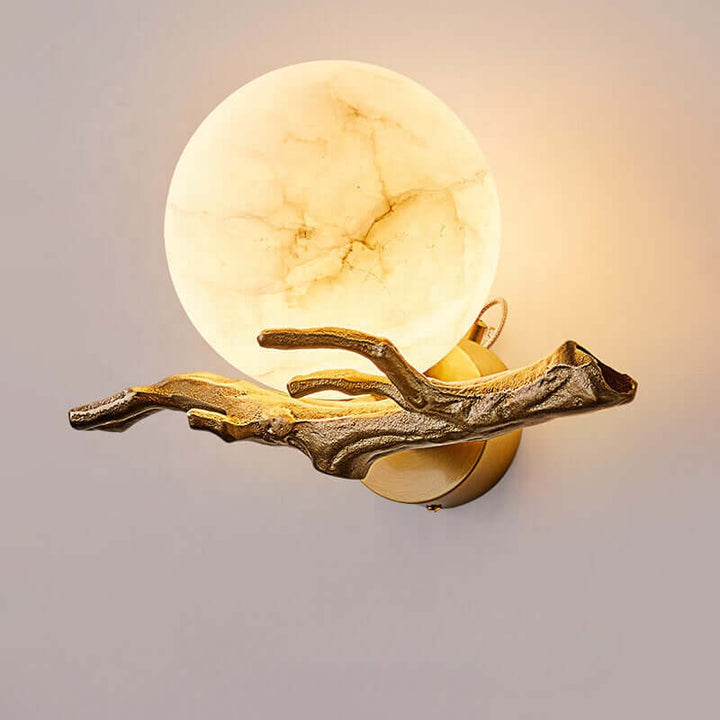 Designer Marmor Wandlampe Kupfer Modern LED