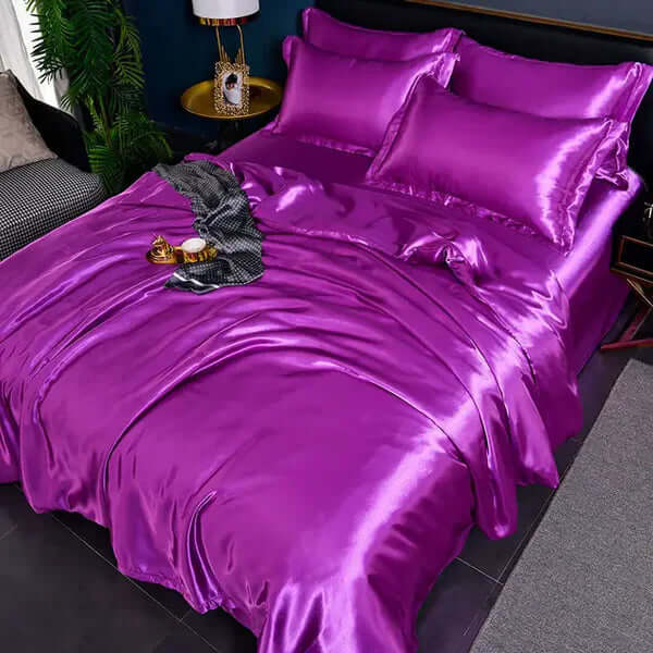 Satin Bettbezug Set - Luxuriös & Weich