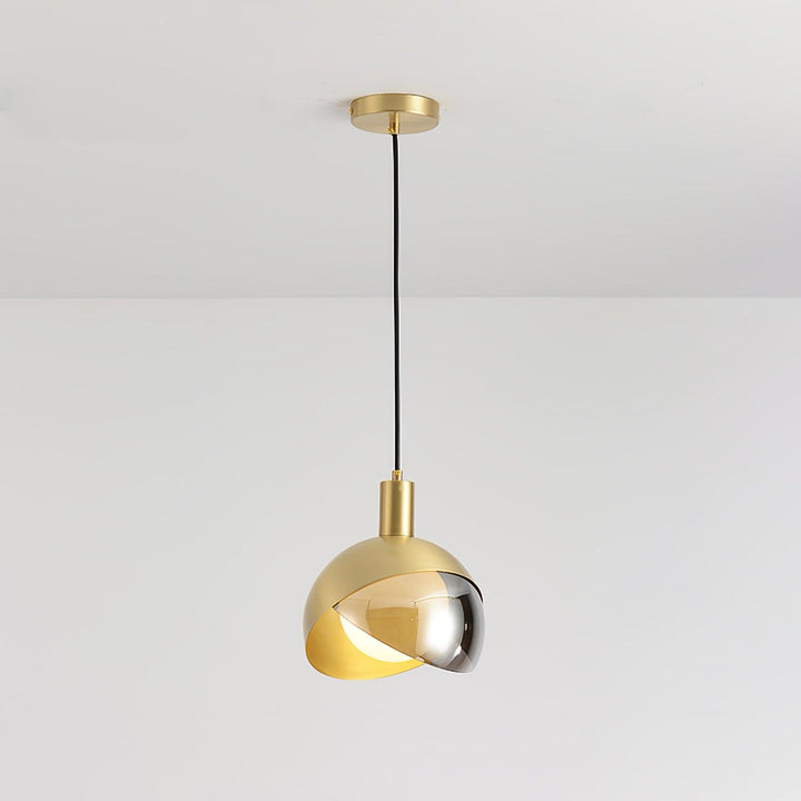 Elegante Pendelleuchte - Glas Metall Design
