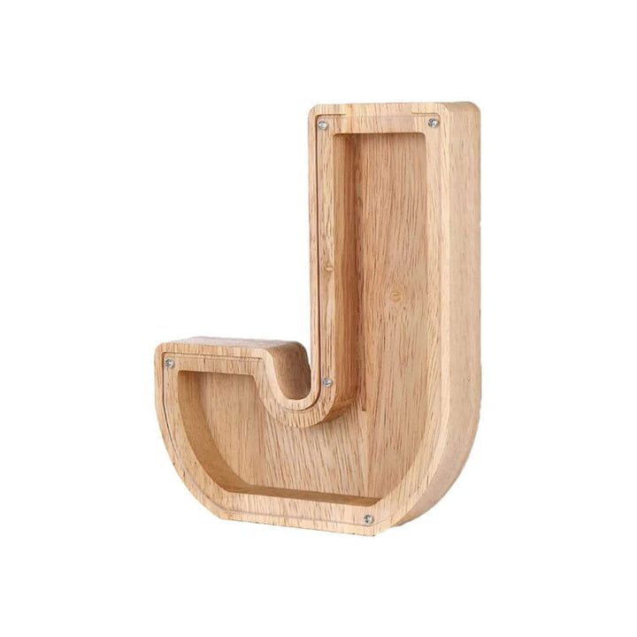 Holz Alphabet Sparschwein Buchstaben Spardose