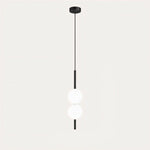 1 testa - 2 palle - Nero - 3,9" X 22" / 10cm x 57cm