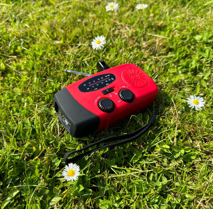 Tragbares Notfallradio mit Solar