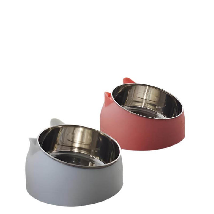 Gamelle surélevée pour chat en acier inoxydable