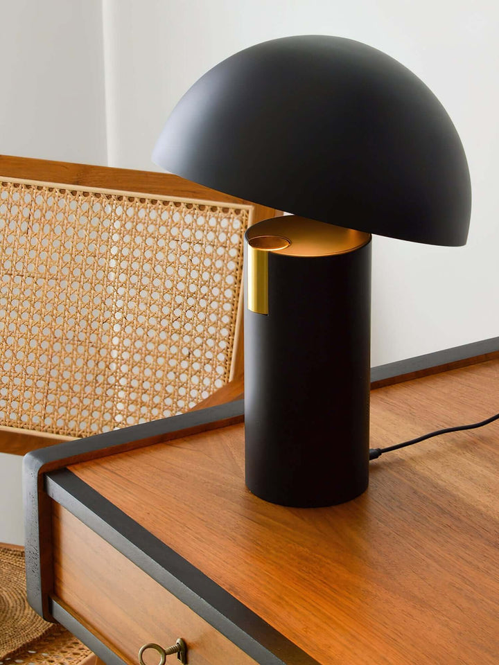 Lampe de table au design moderne avec cylindres rotatifs