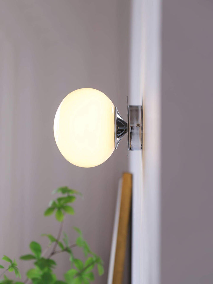 Moderne Rosa Glas Wandleuchte