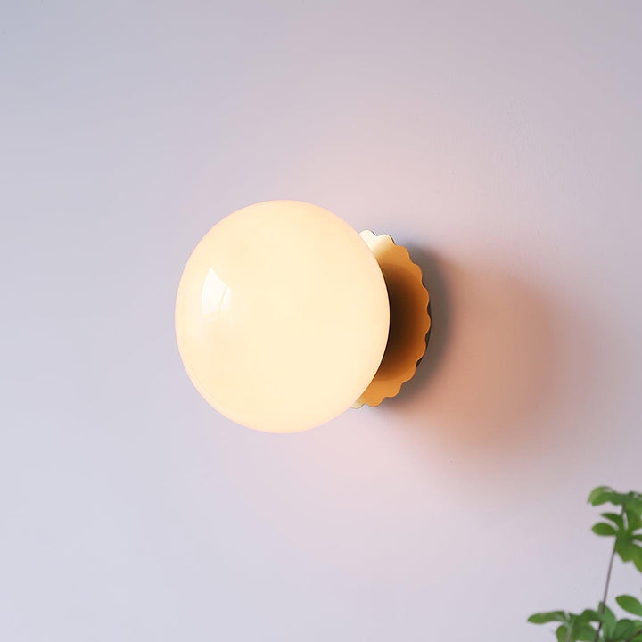Moderne Rosa Glas Wandleuchte
