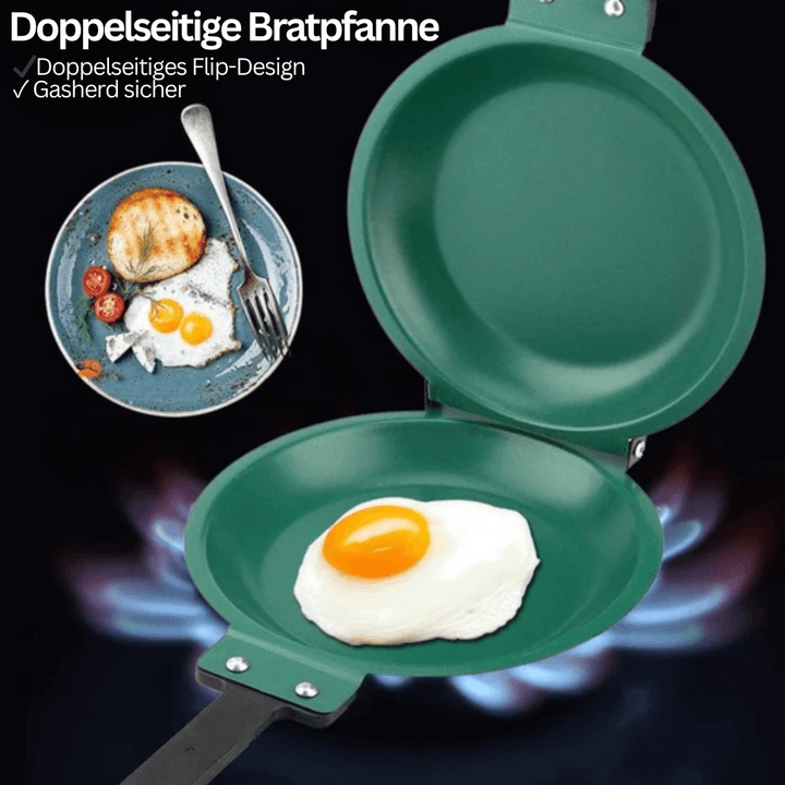 Poêle à crêpes antiadhésive double face 19 cm