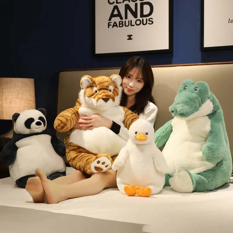 Grande peluche lestée - détente et confort
