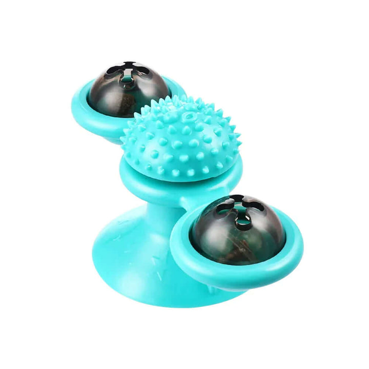 Moulin à vent interactif avec balles pour chat