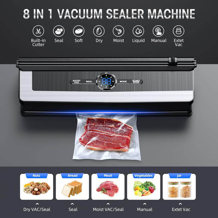 Vakuumiergerät 8in1 mit Schneider & 15 Beutel