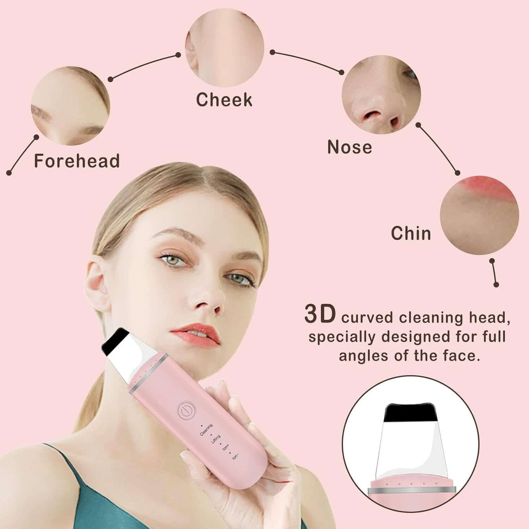 Nettoyeur de peau à ultrasons, nettoyeur de pores, éliminateur de points noirs