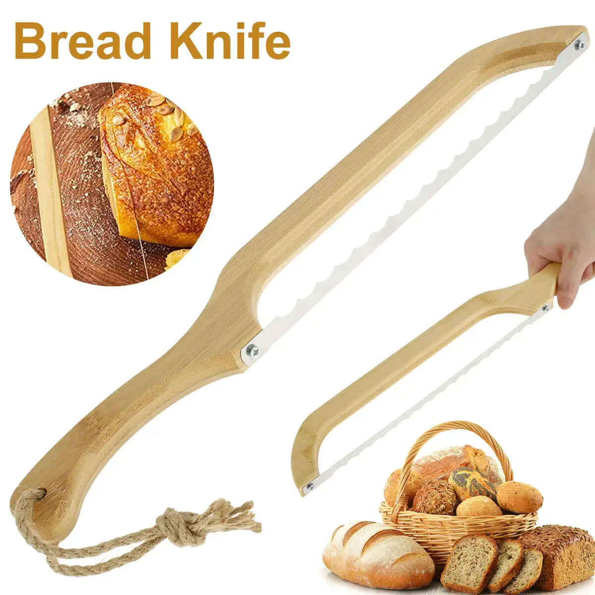 Brotmesser mit Holzgriff - Perfekte Scheiben