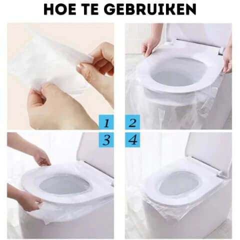 Hygienische Einweg-Toilettensitzauflagen