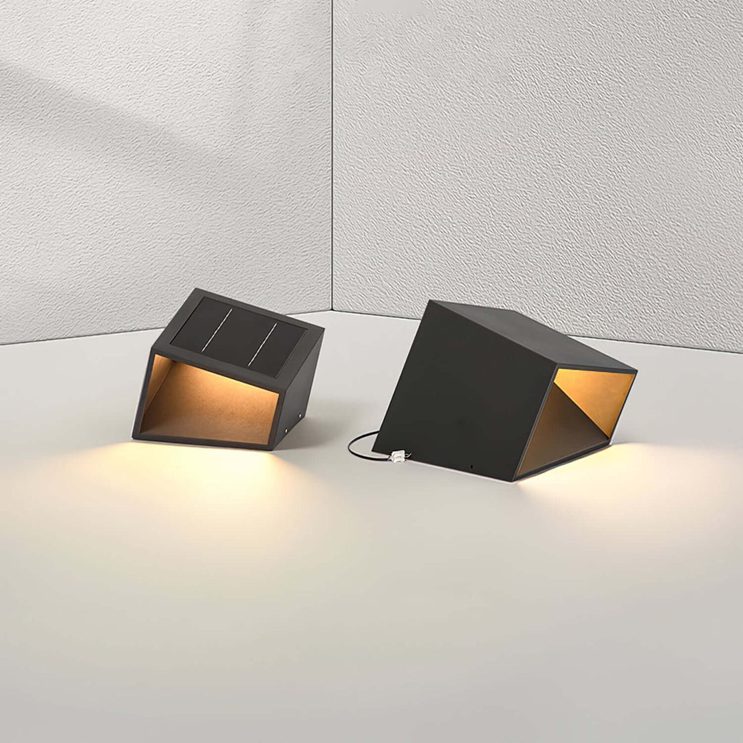 Solar Aussenleuchte Garten LED Würfel IP65