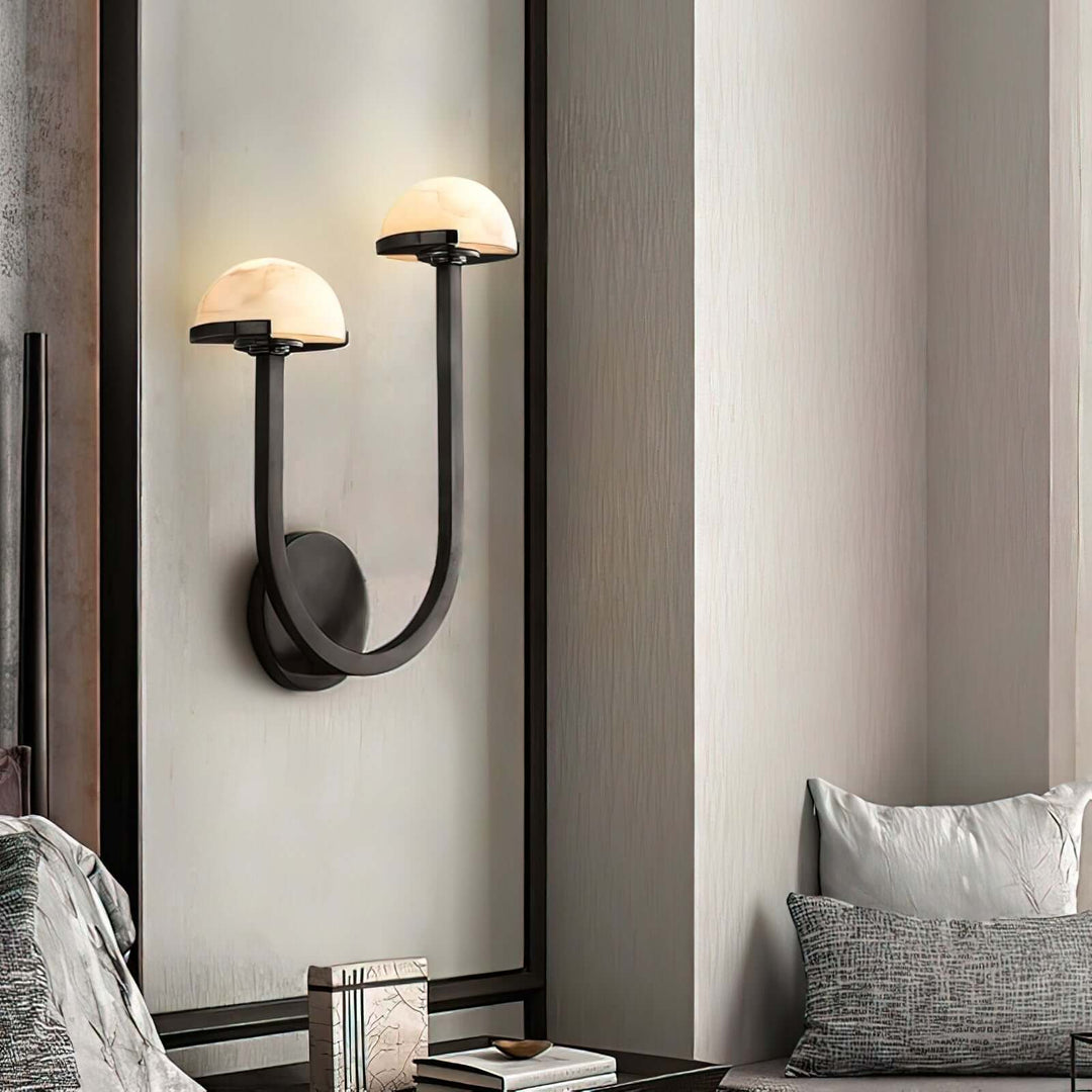 Pilz Alabaster Wandleuchte, Modernes Design