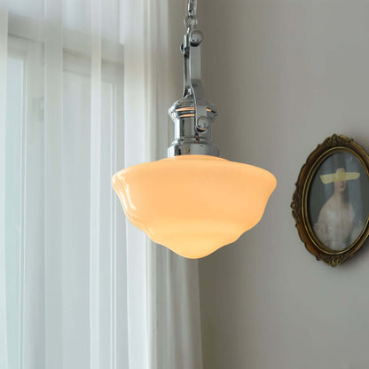 Elegante Hängeleuchte Glas & Metall