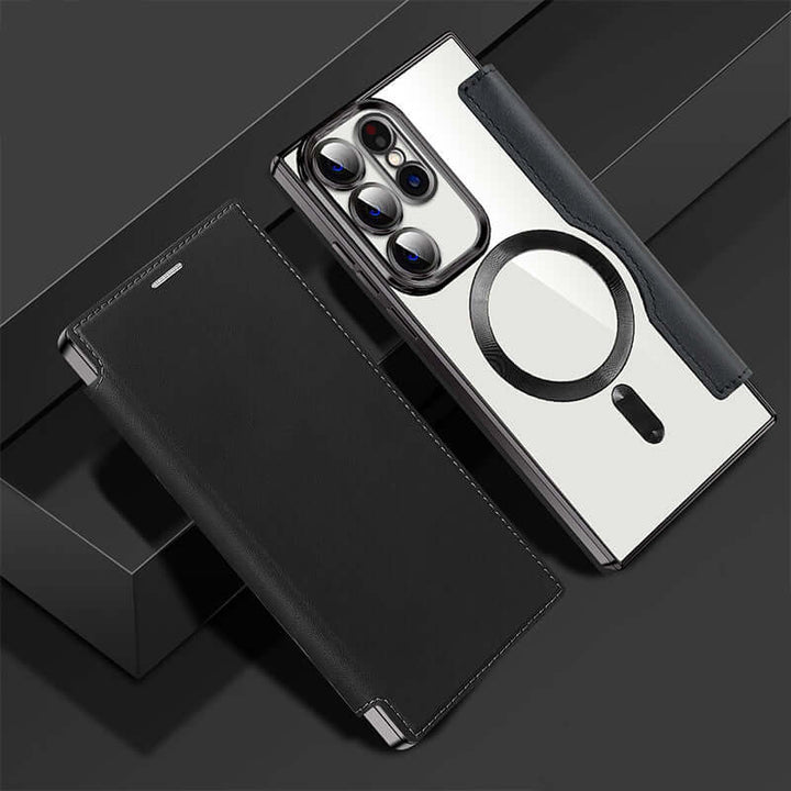Étui de téléphone en cuir avec fente pour carte