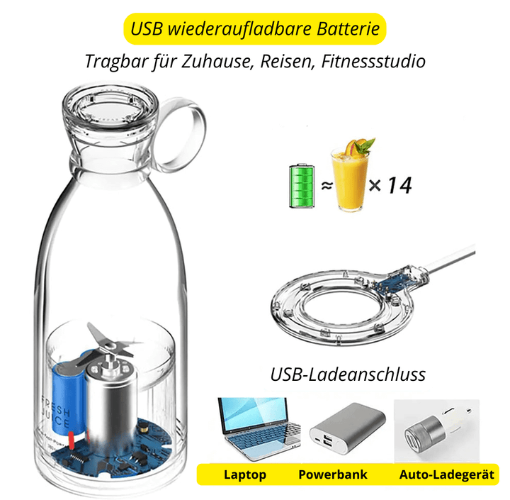 Tragbarer Mini-Mixer für Smoothies & Shakes