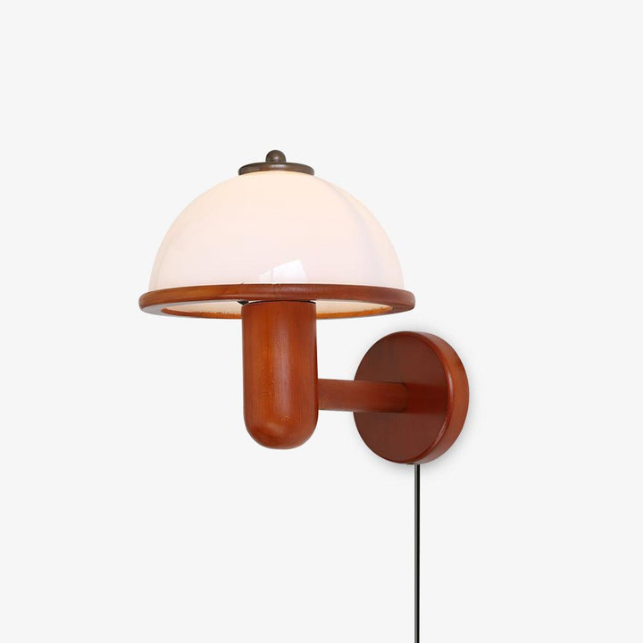 Pilz Design Wandleuchte Holz Modern