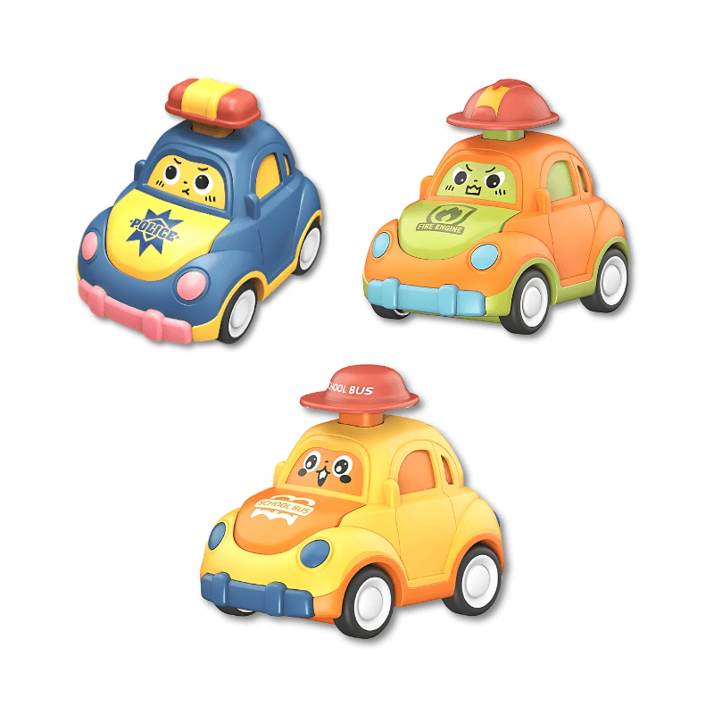 Kinder Spielzeugautos Set - Interaktive Fahrzeuge
