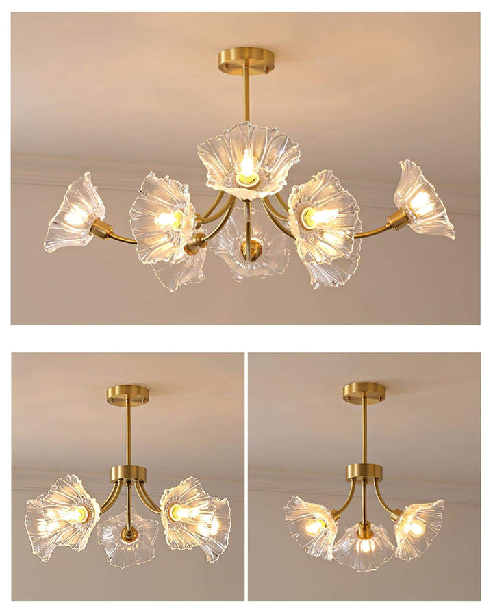 Blumenglas Kronleuchter - Elegant & Modern