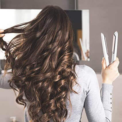 Fer à friser et lisseur 2 en 1 pour une coiffure polyvalente