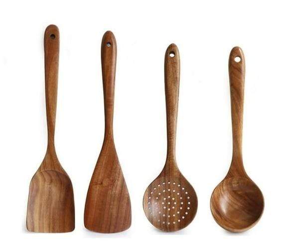 Holz-Küchenhelfer-Set - Natürlich & Langlebig