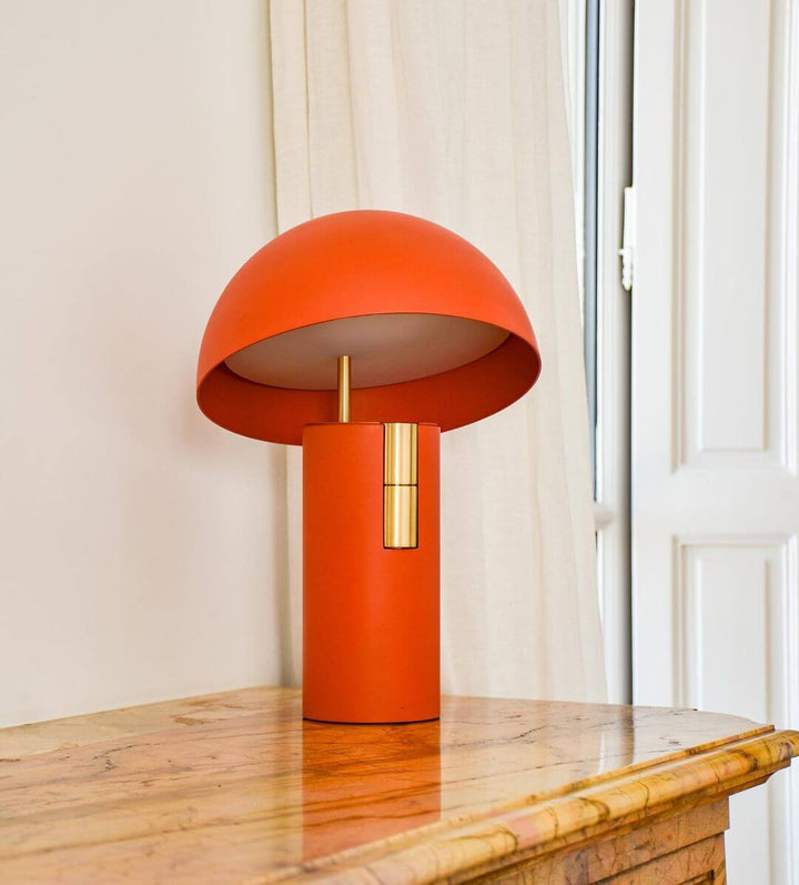 Lampe de table au design moderne avec cylindres rotatifs