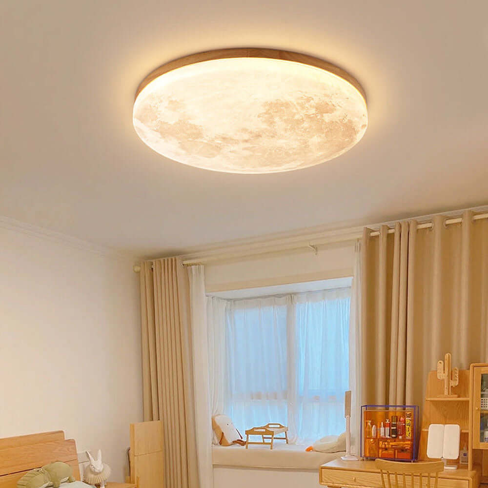Plafonnier LED en forme de lune