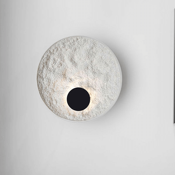 Applique murale moderne en forme de boule de lune ronde